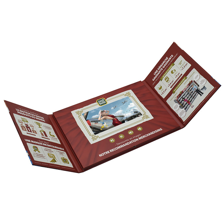 video booklet 7 "mini LCD digital photo frame wedding advertising video book