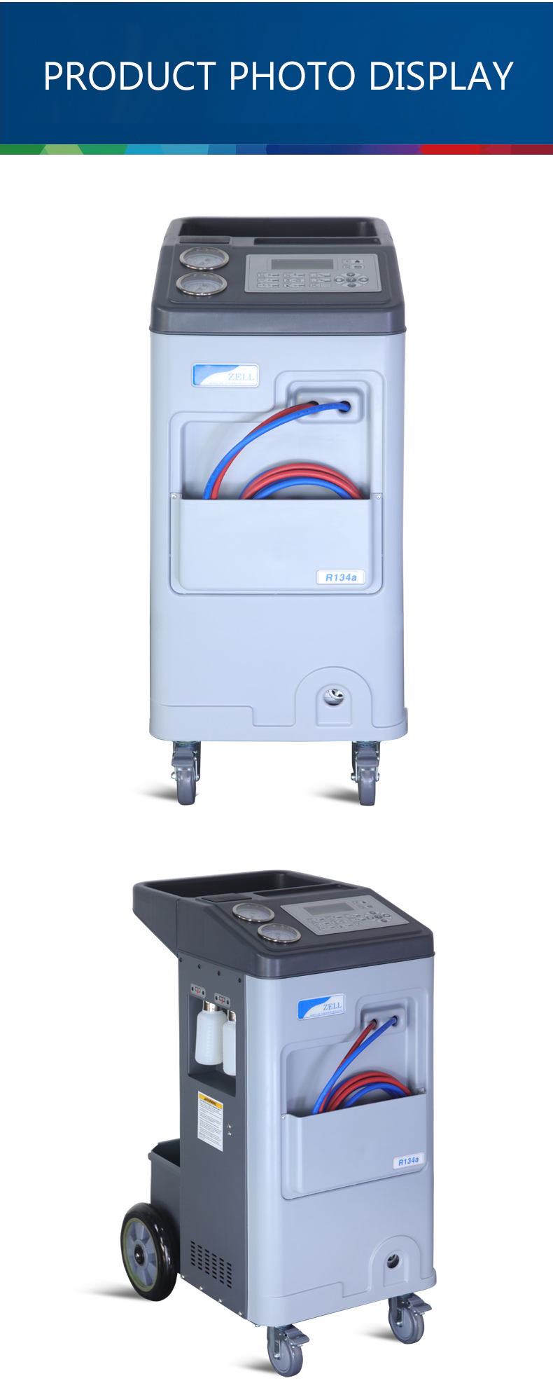 R134a Automobile A/C Freon Recycling aircon AC Refill Machine for 4S shop