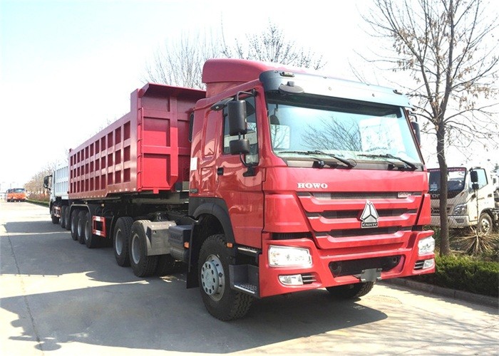 Sinotruk U Shape 3 Axle 35 CBM Hydraulic Tipping Trailer