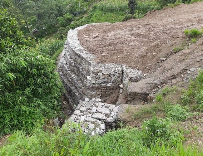 3.5mm High Zinc Coated Rock Filled Woven Gabion Basket