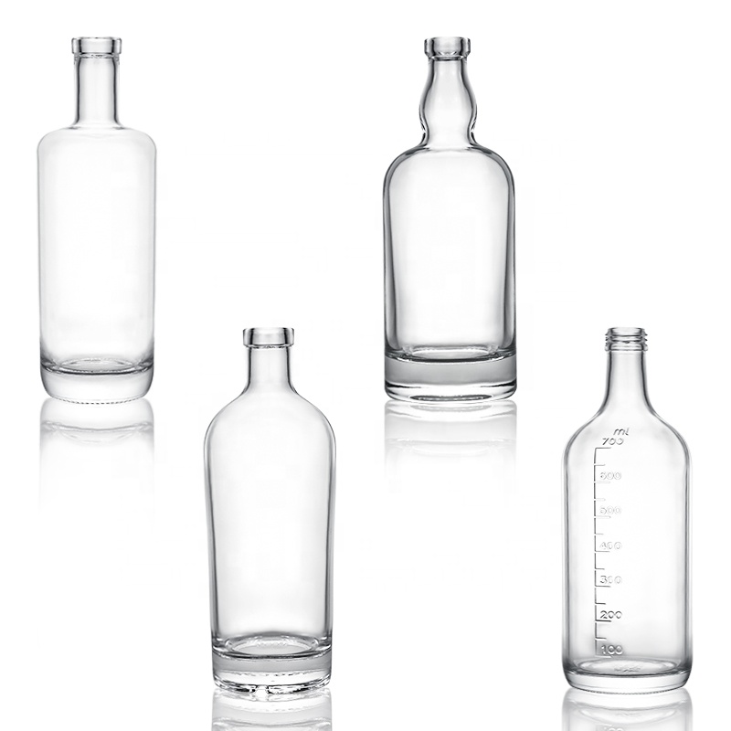 CROWN CAP Sealing 200ml Clear Round Glass Bottles for Carbonated Drinks in Bulk