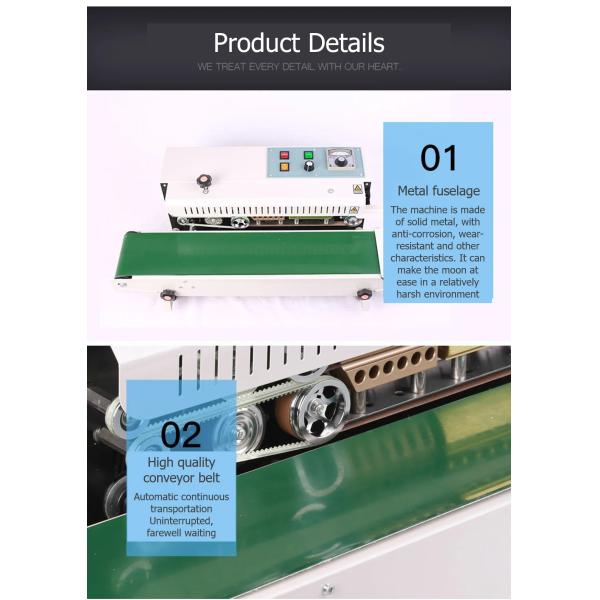 Fast Shipping, Good Quality FRD-900 Series Continuous Band Sealer with English Package
