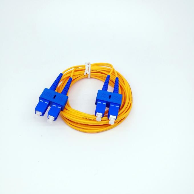 SC/UPC G652D Single Mode LSZH 2.0mm Fiber Optic Patch Cords