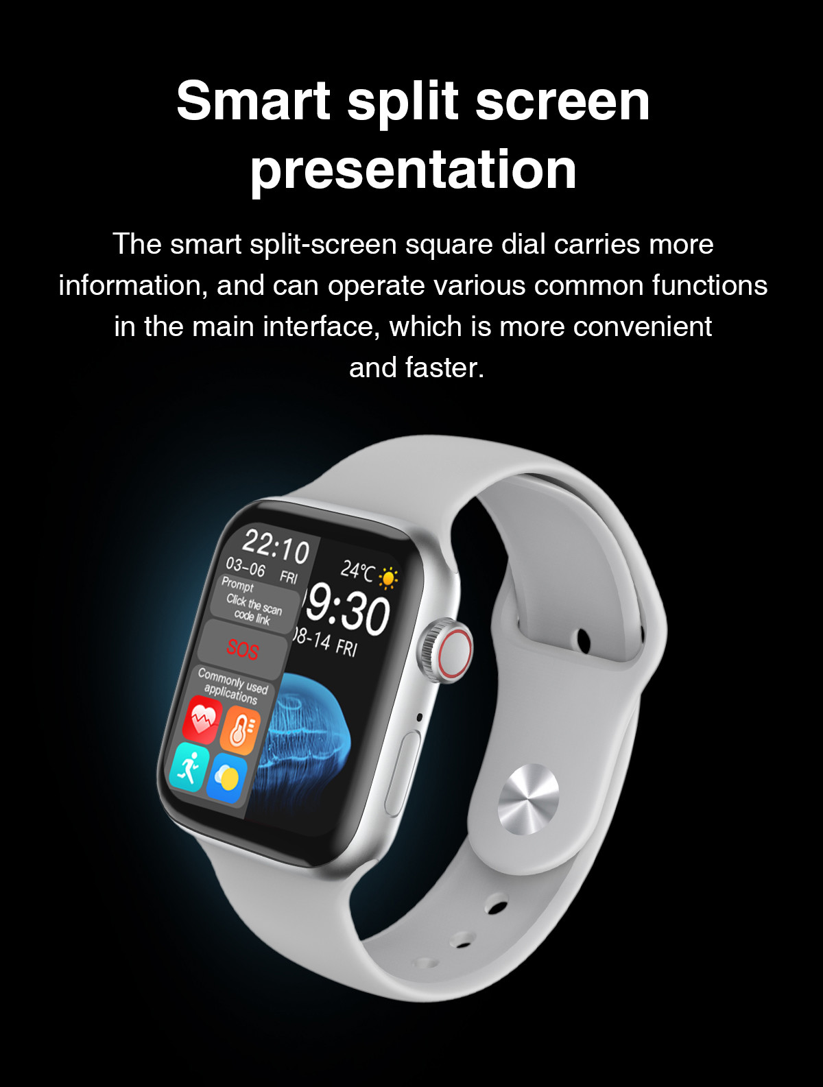 HW22 Ble Call Heart Rate Monitor Watch Smart Watch IWO 12Pro