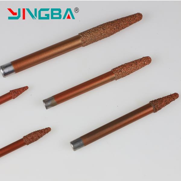 Good Quality Professional PCD Diamond Stone Engraving Bits Brazing Taper Knife for CNC