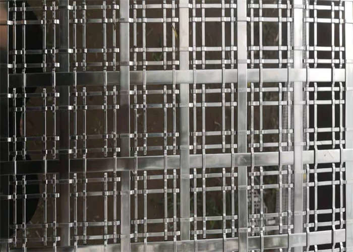 SUS316 Crimped Decorative Metal Mesh Architectural Woven Wire Mesh
