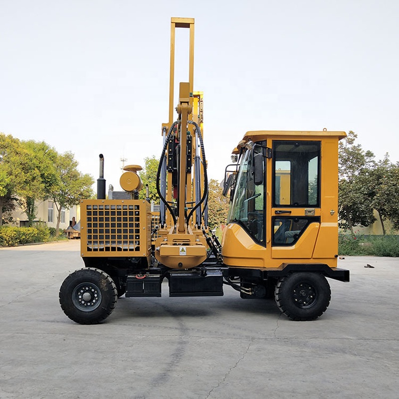 CE Highway Guardrail Pile Driver Machine Hydrualic For Drilling