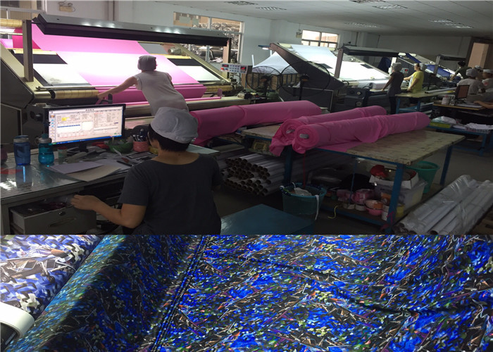 Swim Towelling Yoga Print Fabric Recycled Polyester 260GSM