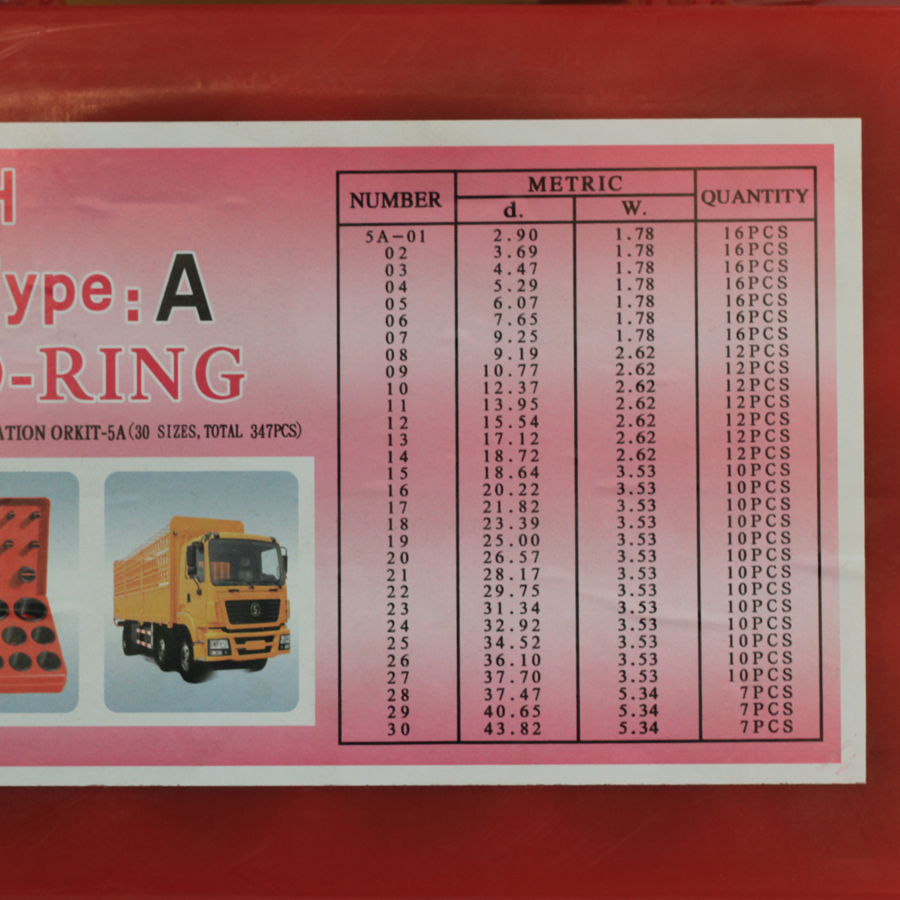 Custom Colors NBR O-ring Kit for Hydraulic Cylinder Excavator Injector Oil Seal Set