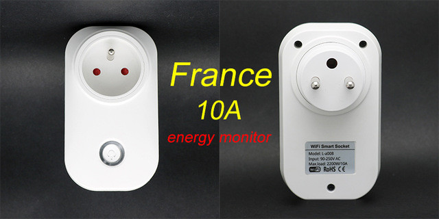 Tuya WIFI Smart Socket Smart Plug EU UK Swit AU BR FR JP Israel Ita ZA Plug 10A Remote Control Alexa Google Home Energy