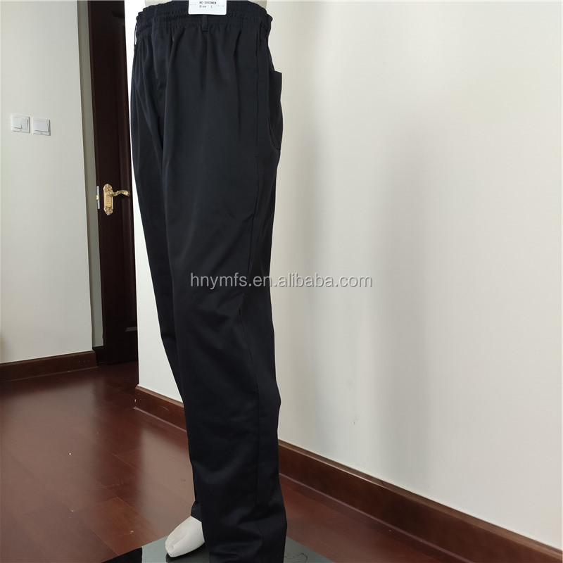 Kitchen Chef Work Pants Breathable Restaurant Black Chef Pants