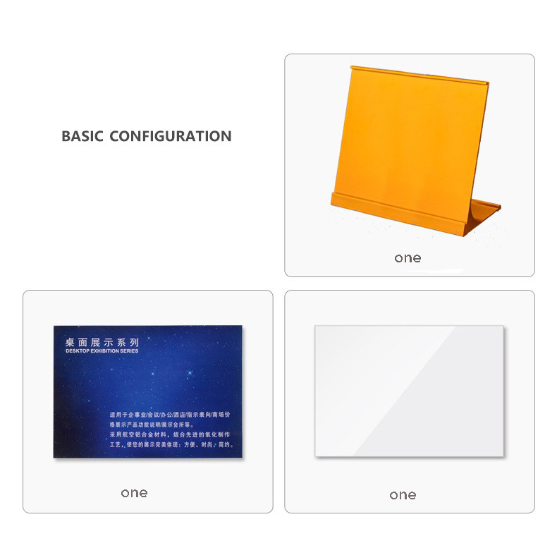 T Shape Double Sided Acrylic Sign Holder Restaurant Acrylic Menu Display Stand