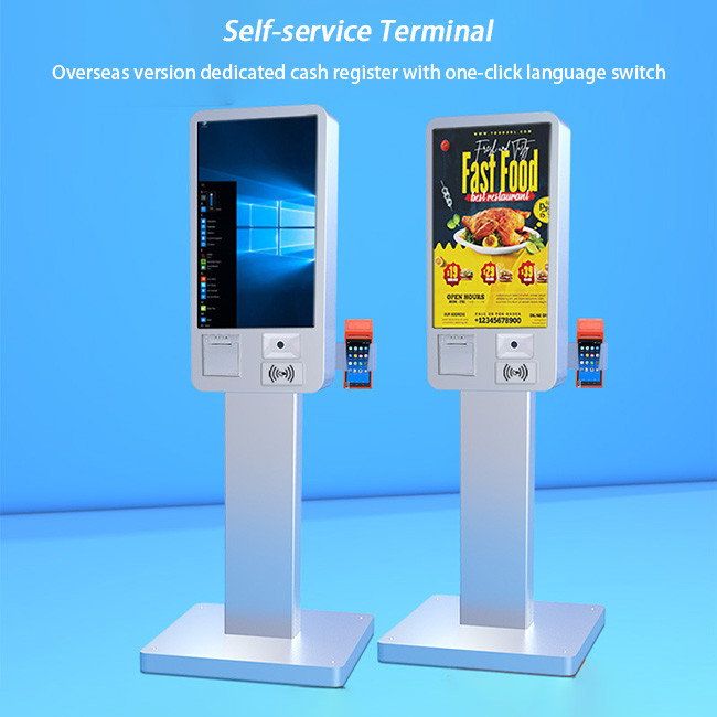 Foodservice Interactive Digital Kiosk 15.6in Touch Screen Interactive Kiosk