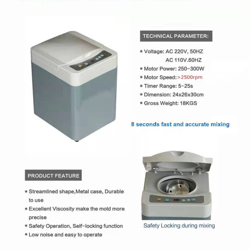 HL YMCV Dental Materials 8 Sec Automatic Alginate Mixer