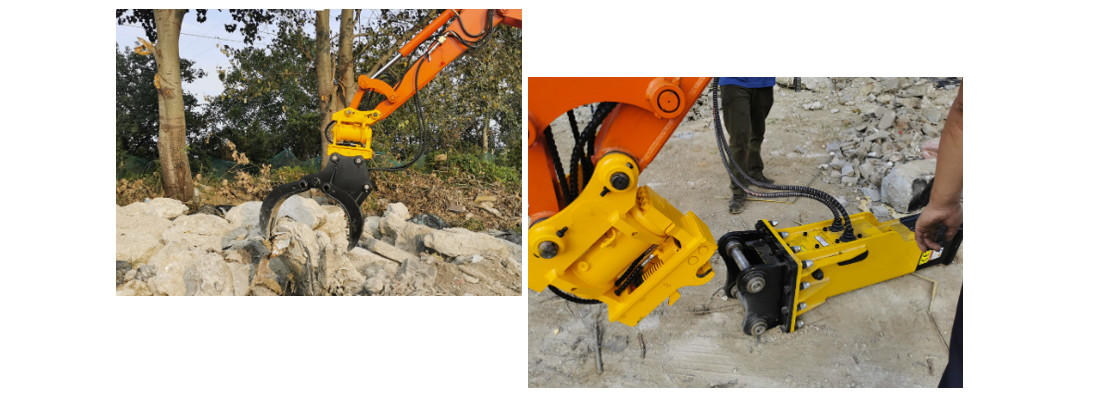 180 Degree Tilting 42CrMo Steel Ytct Excavator Quick Hitch For Cat Excavator