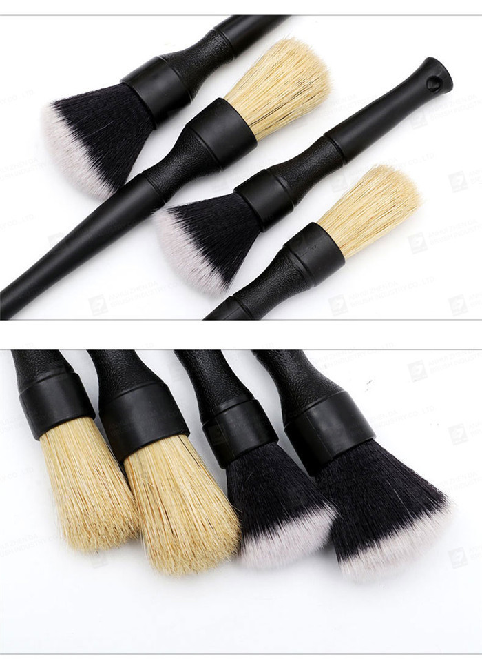 2pcs Super Synthetic Soft Bristle Detailing Brush For Car Interior Screen Cleaning