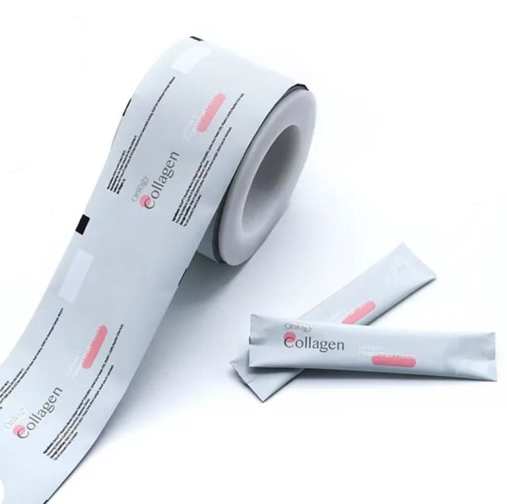 Custom Print Plastic Film Food Packaging Film Coffee Powder Sachet Packaging Film Roll Coffee Sachet For Coffee