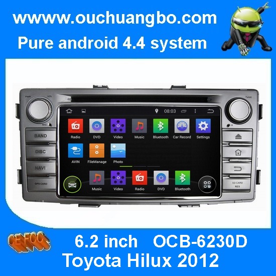 Ouchuangbo Car Radio DVD Android 4.4 System for Toyota Hilux 2012 GPS Navigation Stereo Multimedia Kit iPod OCB-6230D