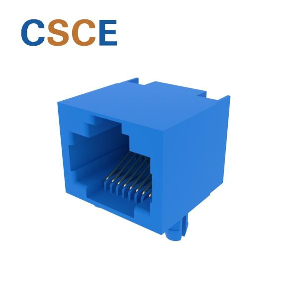 Quality Plastic Housing RJ45 Internet Connection , 10 / 100 Megabit RJ45 Through Connector for sale