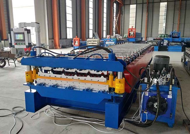 Double deck roll forming machine roll formers metal roofing corrugated steel sheet wall panel tile making machine