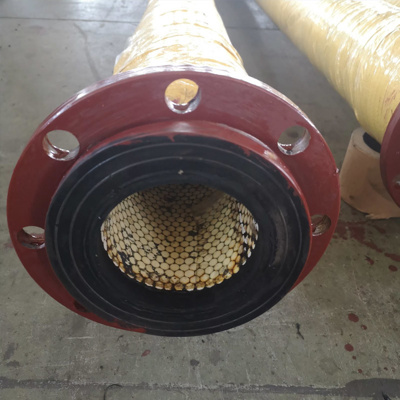 Heavy Duty Ceramic Transfer Hose Dynamic Pressure 15 Bar Leak Proof Flange Connections
