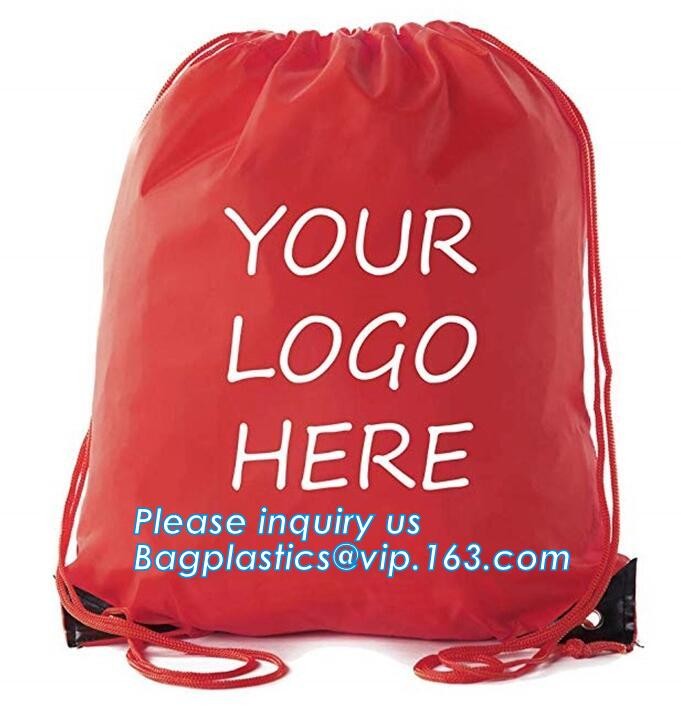 Promotion Custom Eco Friendly Sublimation Polyester Folding Shopping Bag,Promotional Sports Gym Sack Polyester Drawstrin