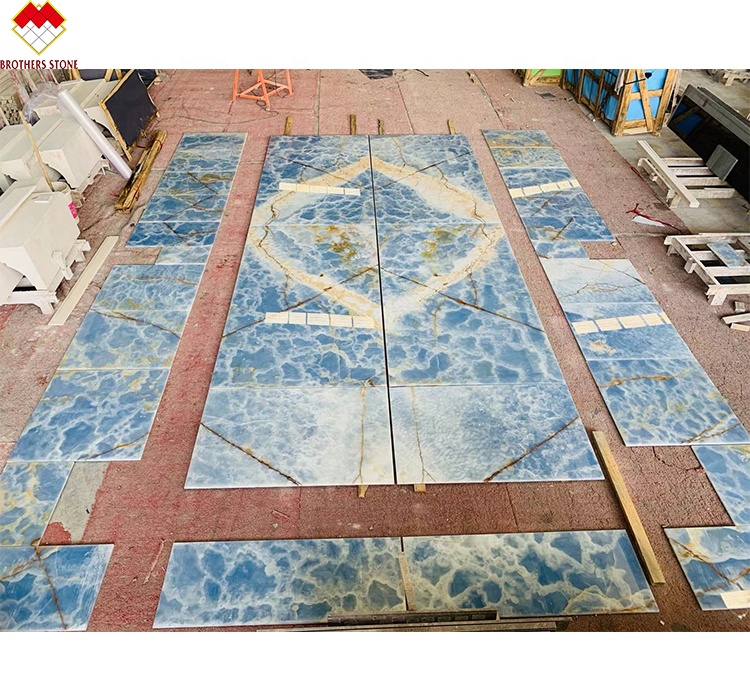 Big Slab Stone Form Palissandro Blue Marble for Apartment Wall and Floor Covering