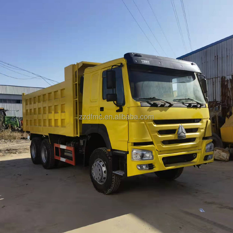 Used HOWO 8*4 Heavy-duty Dump Truck Tipper Truck Dumper 12.00R20 18PR in LHD SINO