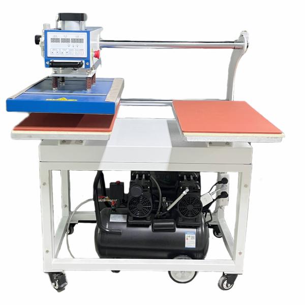 Double Station Hat Clothing Heat Press Machine For DTF Printer PET Film T-Shirt