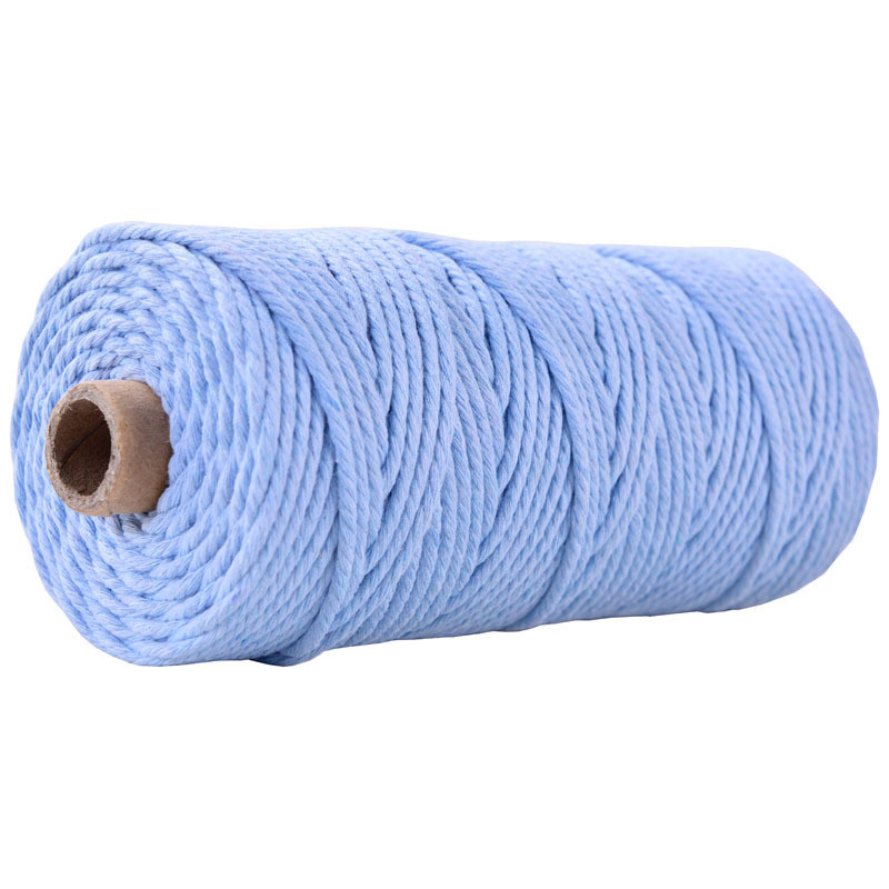 Green 3 Strand Twisted Nylon Rope 3mm Macrame Braided Cotton Rope
