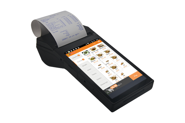 SDK Function Included 7 inch Mini Android POS System with 3G Terminal 80mm Printer