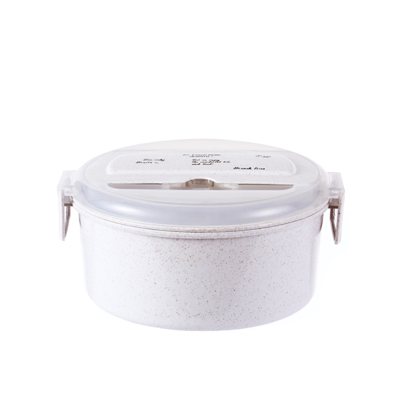 Kids Adults Wheat Fiber Bento Disposable Plastic Lunch Boxes