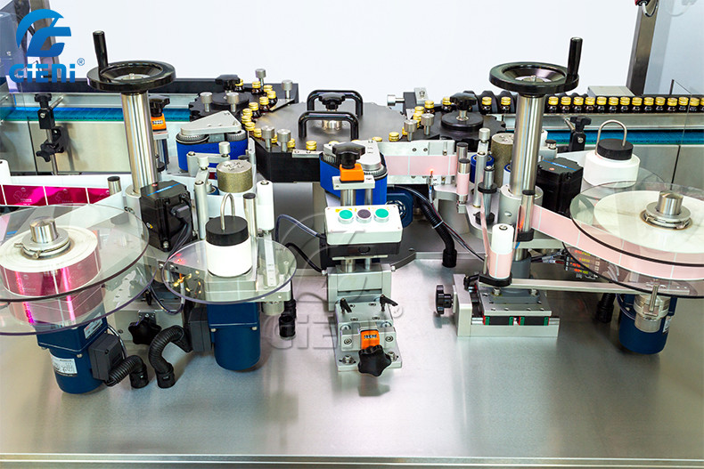 Lyophilized Powder Bottle Labeling Machine 10-20ml Glass Vaccine Automatic Bottle Labeler