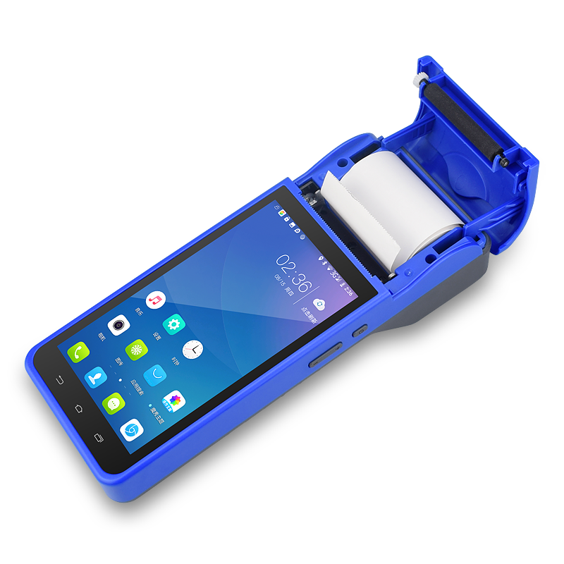 5.5'' HD Screen 4G Handheld POS Terminal with Built-in 58mm Printer Private Mold Yes