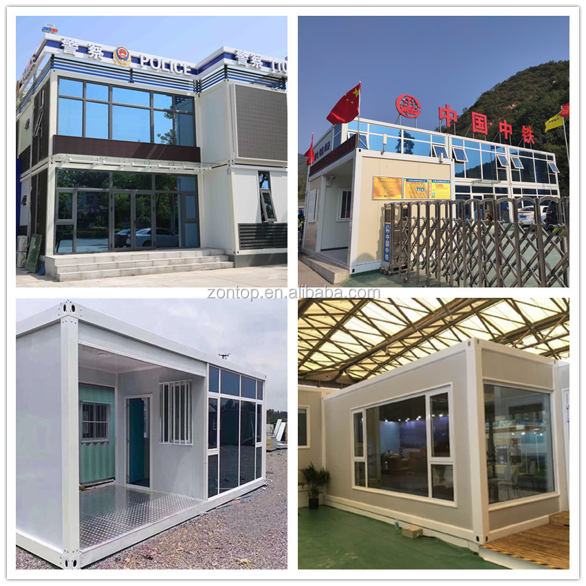 Zontop Modern Luxury Easy Assemble 2 Story China Prefabricated 20ft 40 Ft Shipping Prefab Container House