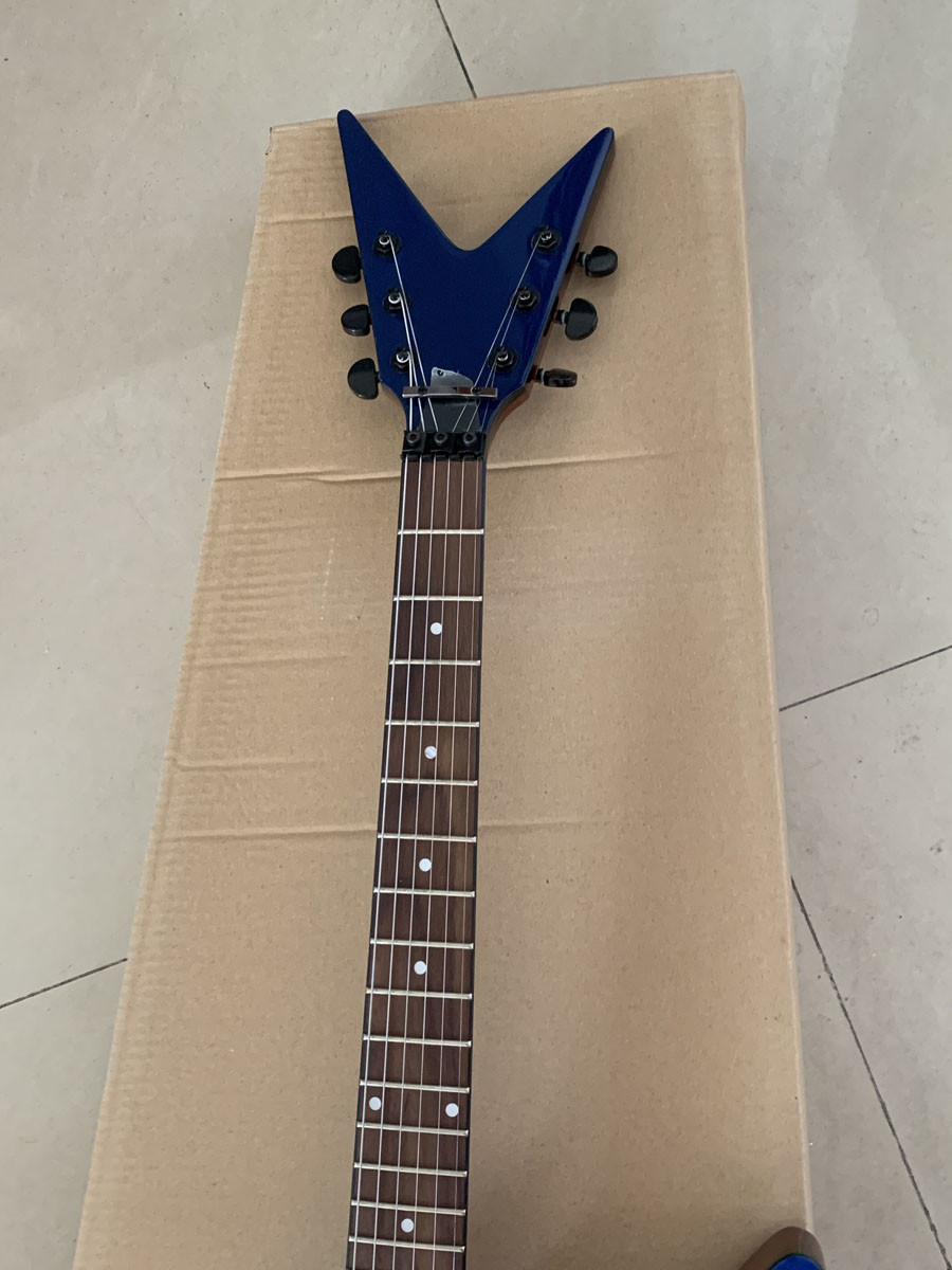 Custom Vintage Electric Guitar in Blue Color