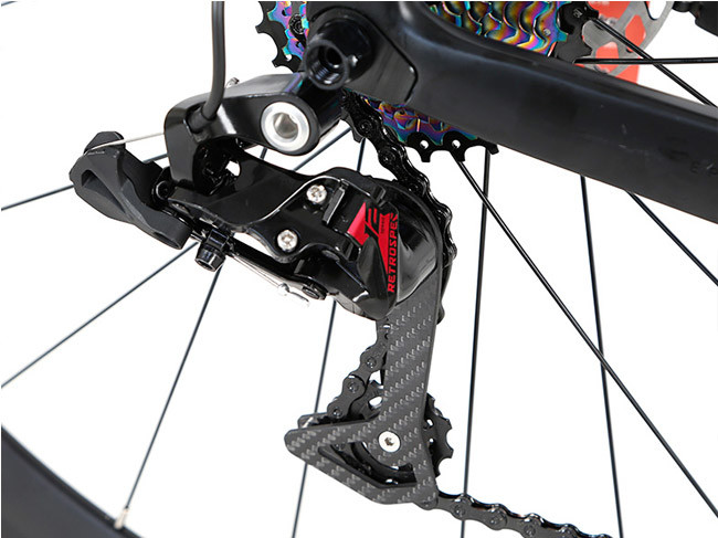 700x25C Wheel Carbon Fiber Hybrid Bike , 45cm Frame Bike XL Size Stable Frame
