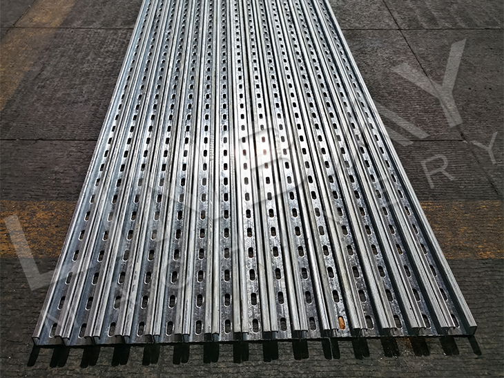 Gearbox Drive Galvanized Seismic Support Roll Forming Production Line With Flying Punch
