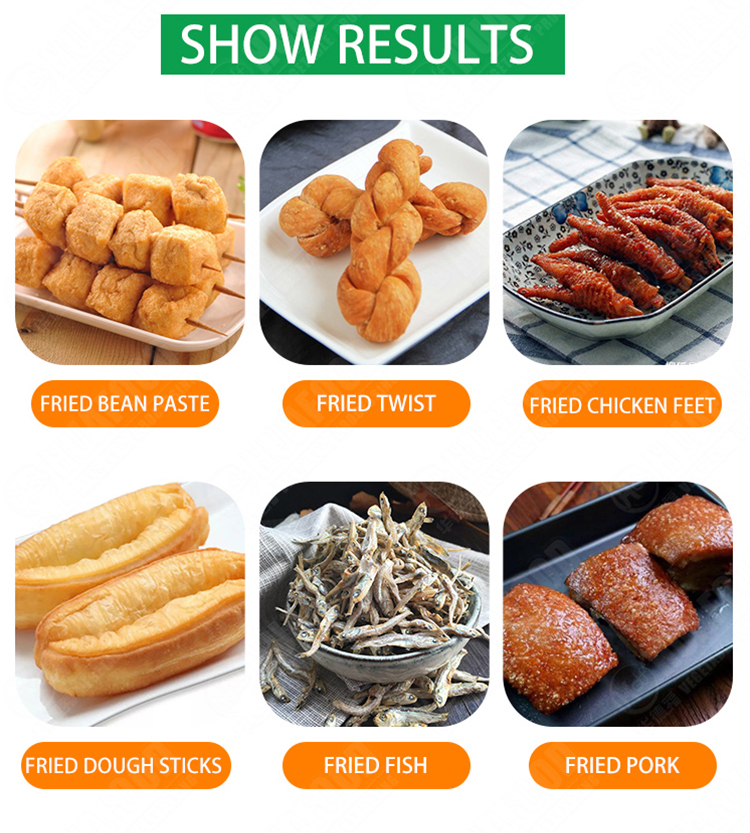 High Temperature Automatic Fryer Machine Iron French Fries Fryer Machine