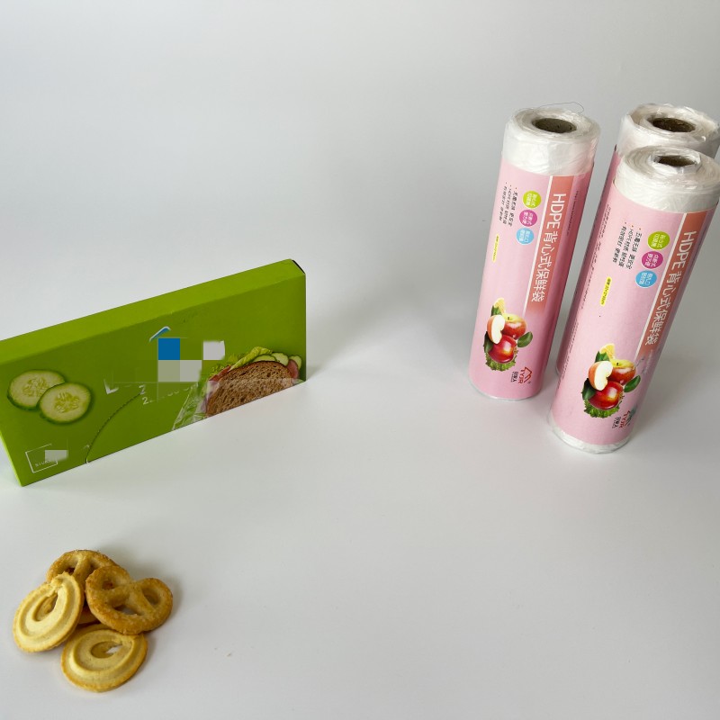 Bio Degradable PE Custom Plastic Bags For Food On Roll For Clear And Fresh Protection