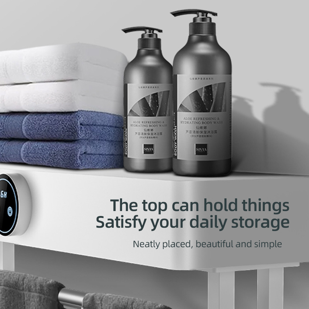 Intelligent Infrared Radiation Protection UV Disinfection Drying Towel Rack Punch Free Installation