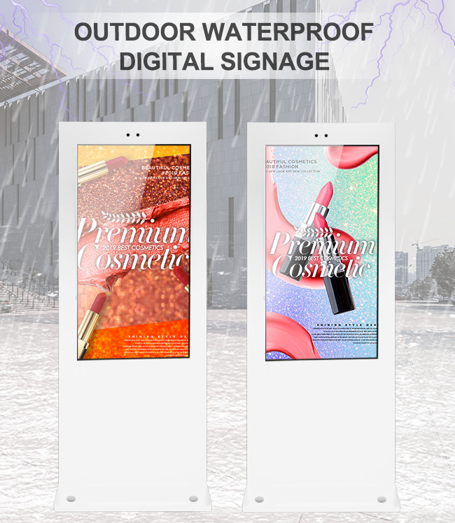 49" Outdoor LCD Digital Signage Full White Readable In Direct Sunlight
