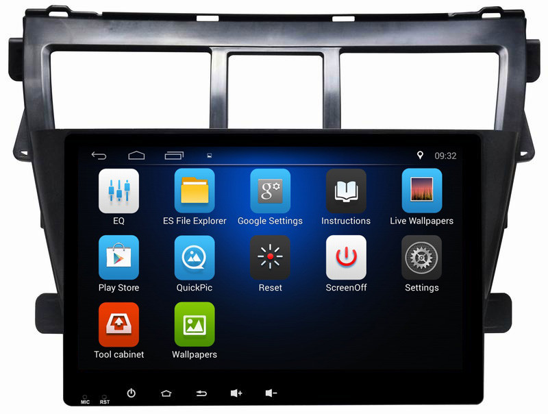 Ouchuangbo car radio stereo gps nav android 8.1 for Toyota Vios with USB SWC 1080P Video Blluetooth reverse camera