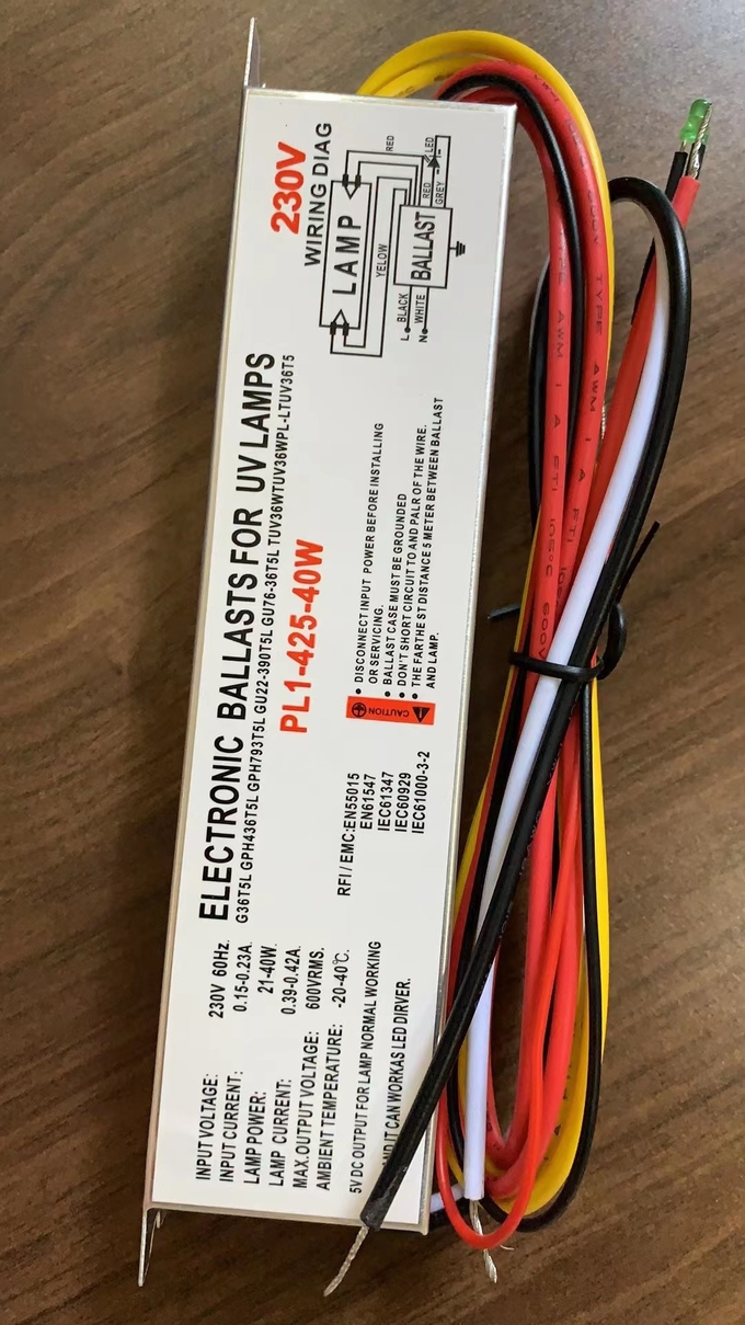 230V 40W UV Lamp Electronic Ballast For Germicidal 0