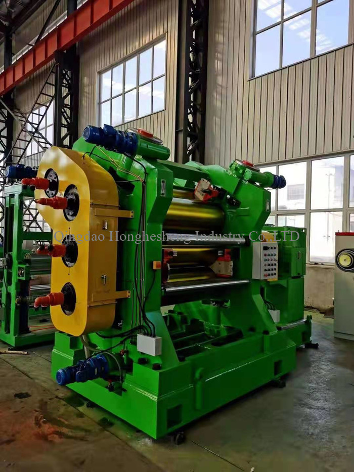 Single Motor 4 Roll Rubber Calender Machine 160kw