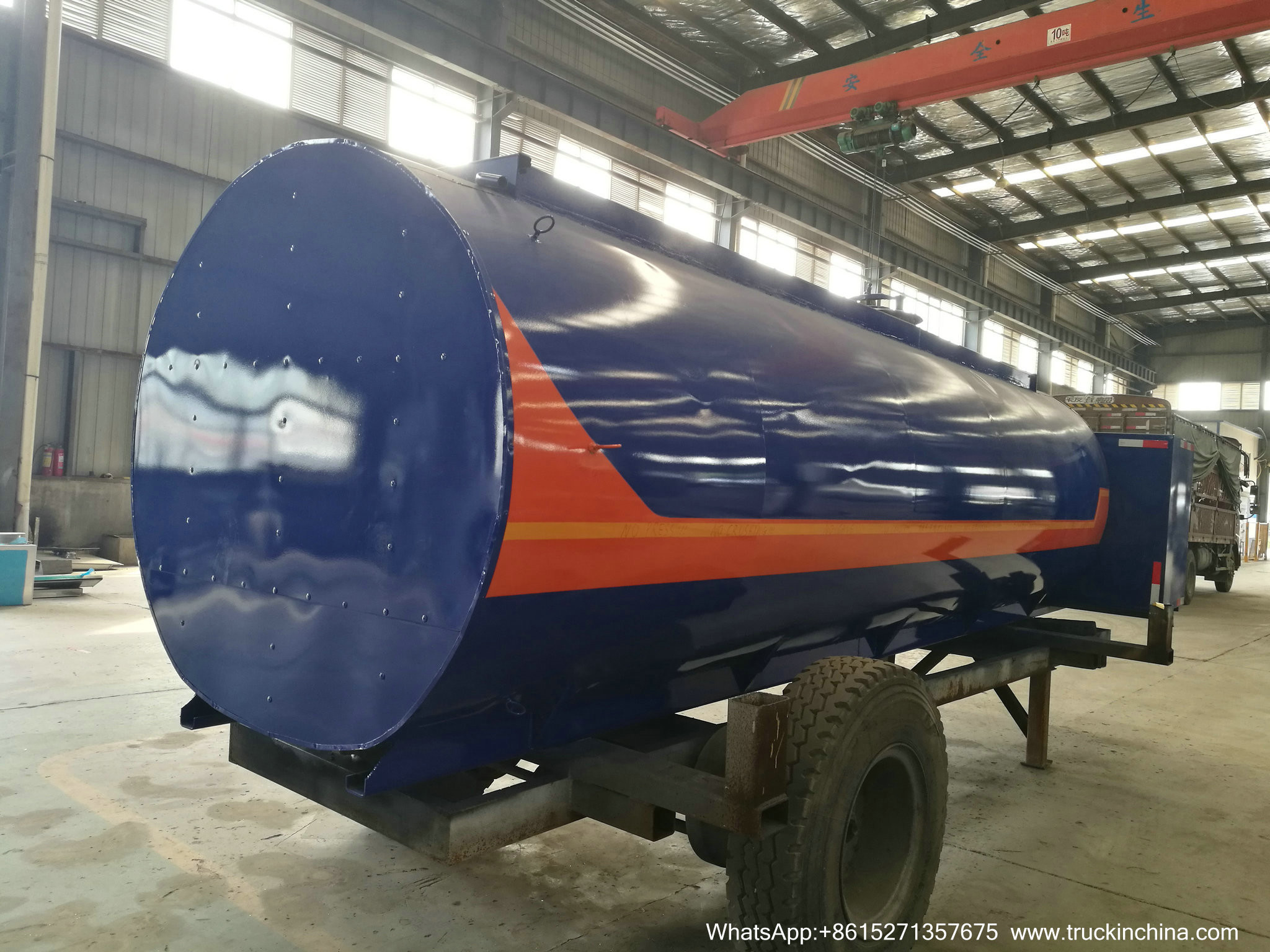9m3 Hot Asphalt Tank for Tanker Lorry Upper Body WITH BALTUR DIESEL OIL BURNER GEAR PUMP WhsApp:+8615271357675