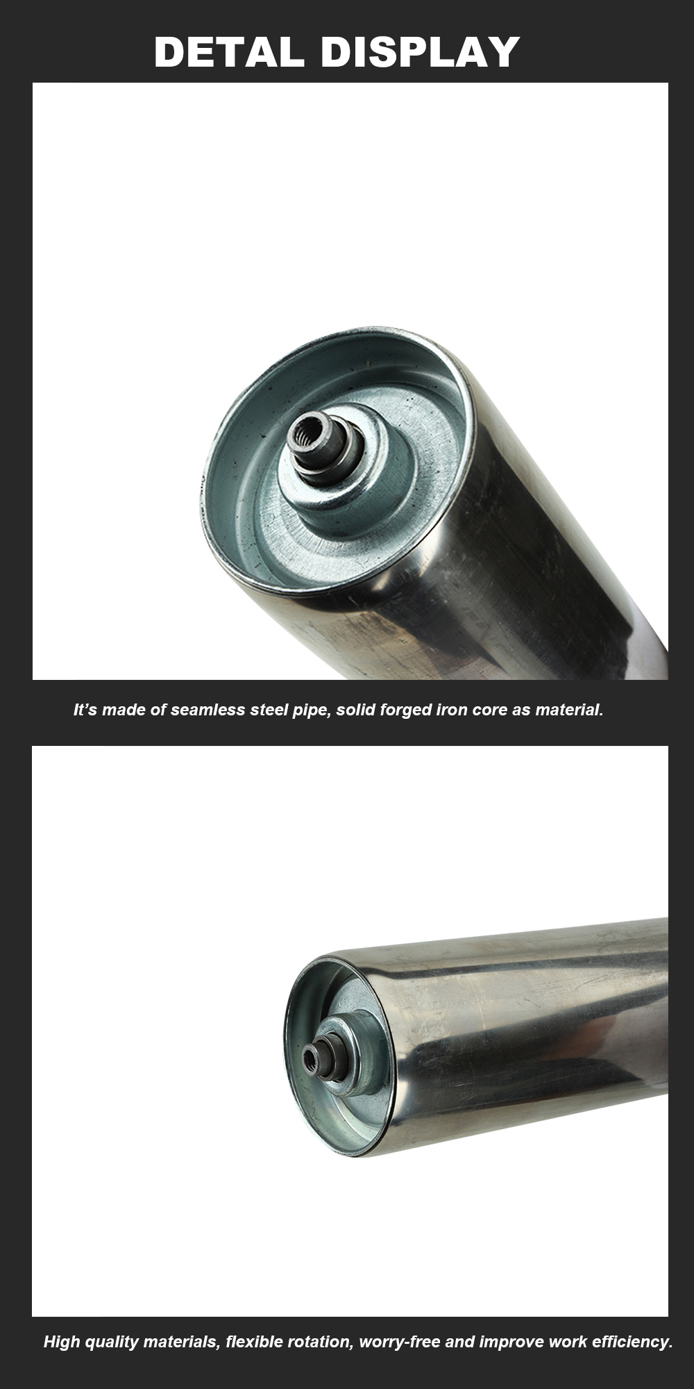 Customized Size Adjustable Industry Stainless Steel Roller Idler for Mobile Conveyors