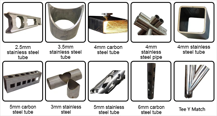 Versatile Metal Tube Laser Cutting Machine with Cutting Area 1000x6000mm No Tail Waste