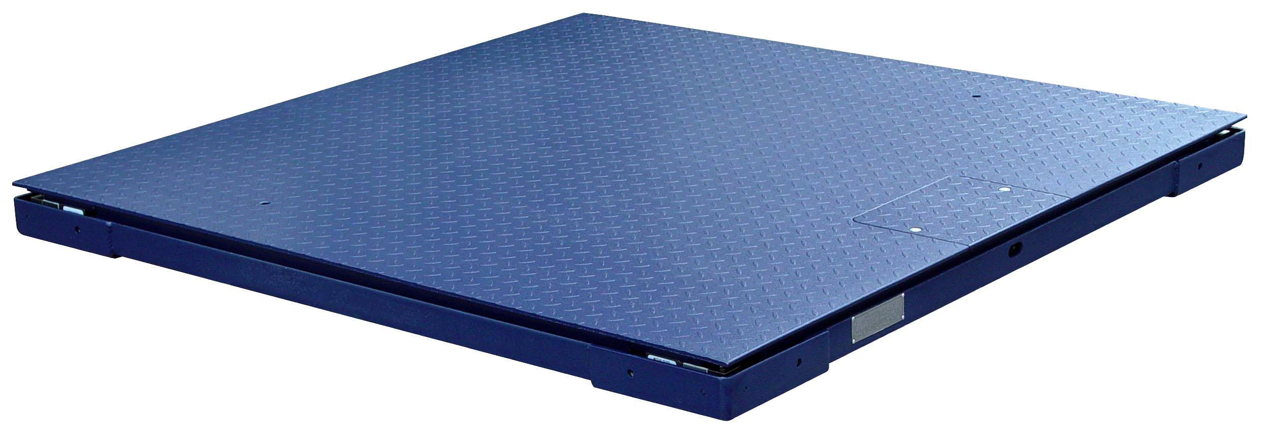 Blue color checkered plate of Digital Platform Scale