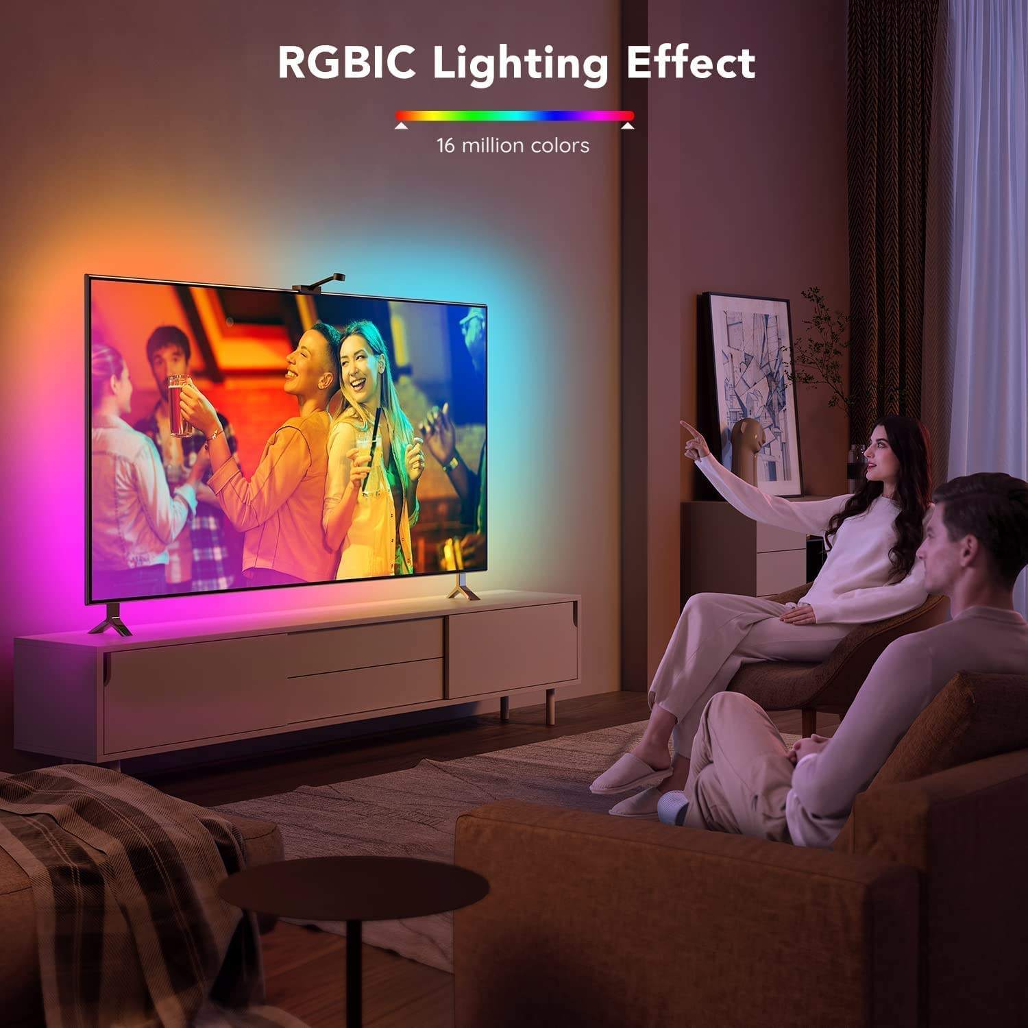 Bedroom Immersion Self Adhesive LED Strip Sticky Back RGB Colors